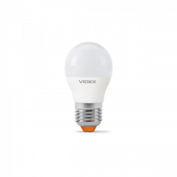 Spuldze LED E27 4W, 380Lm 3000K, stars<240* (G45-mazā spuldze) VIDEX VLE-G45e-04273 (silti balta gaisma)