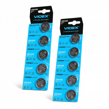 Baterijas CR2430 VIDEX (5 gab.) Lithium, 3V, 290mAh