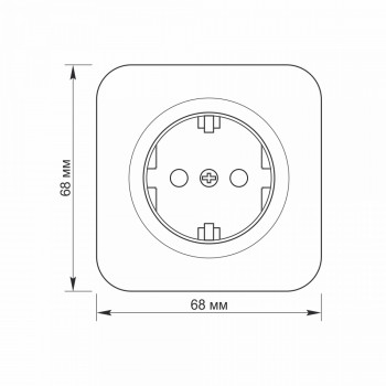 Kontaktligzda v/a 1V, Videx Binera, balta, IP20 VF-BNS21G-W