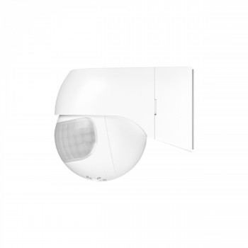 Motion and light sensor PIR 2-12m 10sec-15min 3-2000lx 160° IP44 VIDEX VL-SPW11W – Motion detection up to 12m and a wide 160° operating angle