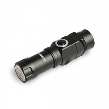 Lukturis LED uzlādējams Luminus SST20 10W, 2xRED SMD, 600Lm 5000K, Li-ion 16340 800mAh - iekļauts! (maināms uz CR123A), VIDEX VLF-A244RH, sarkanā gaisma ar regulējamu luktura galvu (SWIVEL HEAD) + komplektā stiprinājums lietošanai kā galvas lukturim!