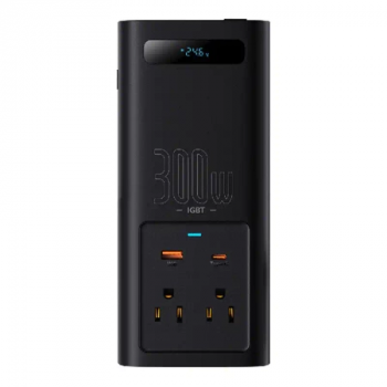 Power Inverter Baseus 300W (24V CN/EU) (black)