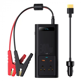 Power Inverter Baseus 300W (24V CN/EU) (black)