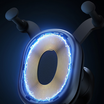 Stable Gravitational Wireless Charging Car Mount Baseus Pro 15W (black)