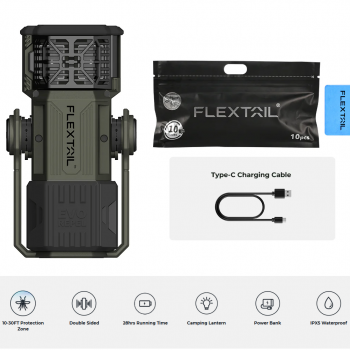 Portable mosquito repellent 3-in-1 Flextail Evo Repel (green) EVO REPEL-GR