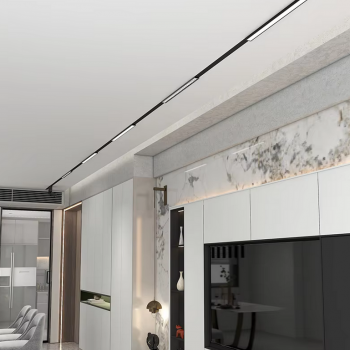 Magnetic busbar - built-in, DC 48V, 2m black, VIDEX VL-TRMS-FTR20B