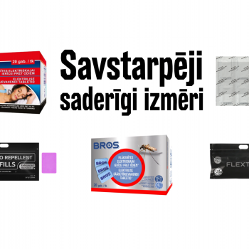 FLEXTAIL odu atbaidīšanas plāksnes (ar aktīvo vielu piesūcināti ieliktņi), kas paredzēti lietošanai elektriskajos fumigatoros, Regular, 10 gab. 