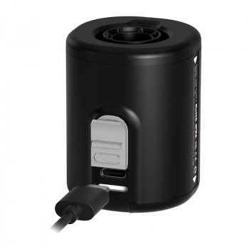 Pārnēsājams uzlādējams mini pumpis Flextail Tiny Pump 2, melns, FLEXTAIL tiny pump 2-B – miniatūrs palīgs matraču gaisa piepildei