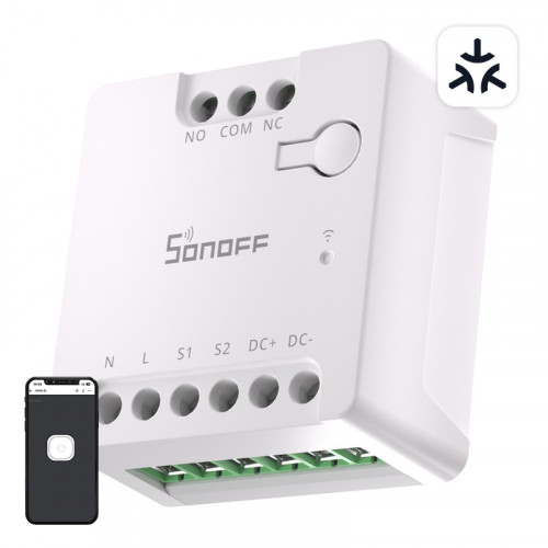 SONOFF MINI-D Smart WiFi Matter Switch (AC/DC 12-48V, dry contact)