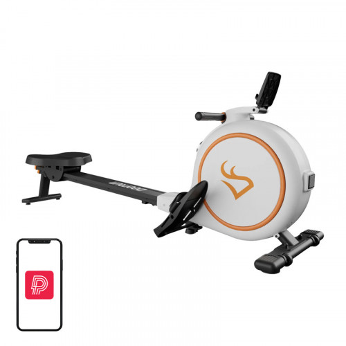 DeerRun RW600 Magnetic Rowing Machine (White)