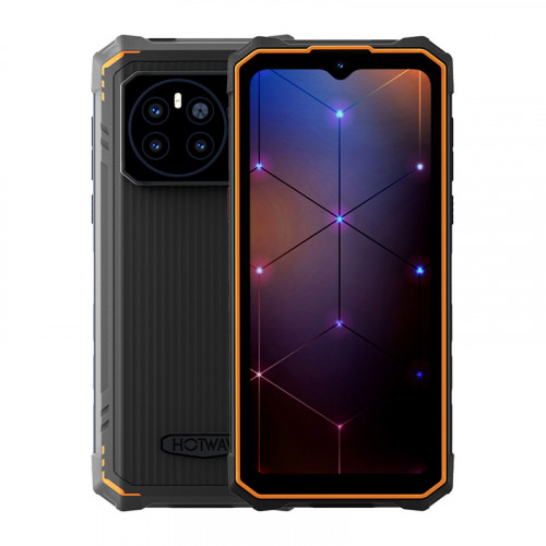 Smartphone HOTWAV Cyber 13 ORANGE - RAM/ROM 8/128GB +SD memory, 6.6'', dual SIM, Android 14, battery 10800 mAh, IP68, flashlight 150lm with range up to 25m