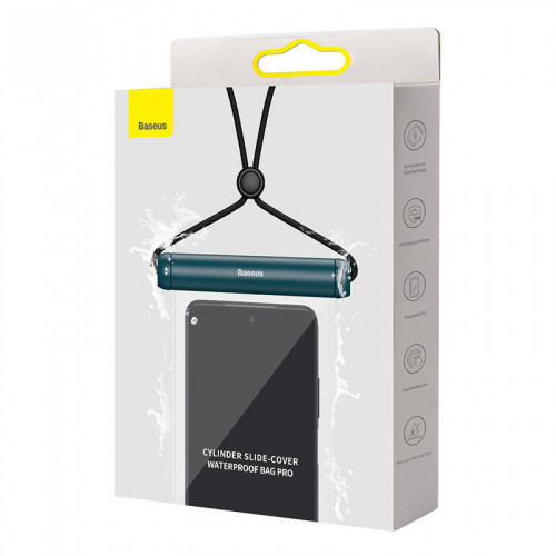 Baseus Cylinder Slide-cover waterproof smartphone bag (blue)