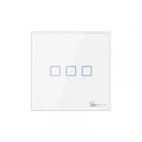 Smart Wireless Wall Switch Sonoff T2EU3C-RF 433MHz (3-channel)