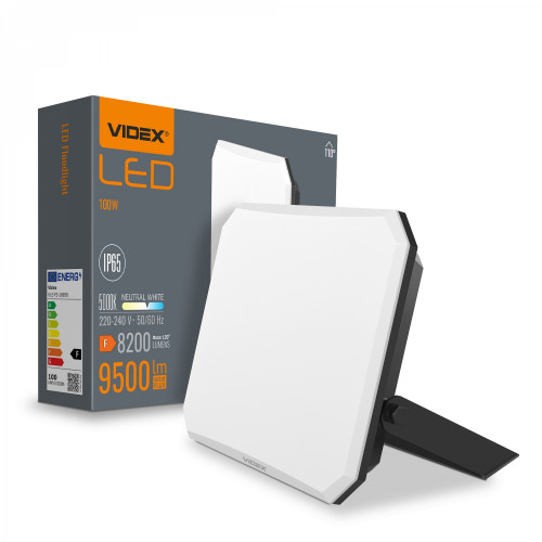 Prožektors LED 100W, 8200Lm 5000K, VIDEX F3 VLE-F3-1005B ( neitrāli balta gaisma )