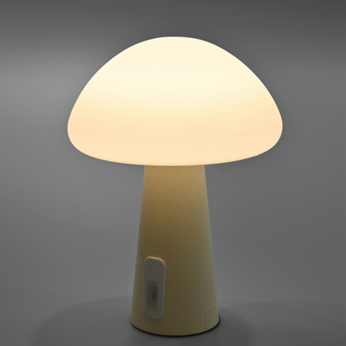 Night lamp for children, silicone, rechargeable, dimmable 4W 210Lm 3000-6500K+RGB LiFePO4 2400mAh VIDEX VL-TF25BG | white – Intuitive color change by touch for safe use