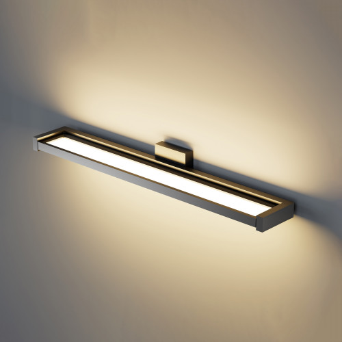 LED sienas lampa, 18W 1750Lm 2800-6000K IP20 VIDEX VL-WL02-18CSB | melna – sienas apgaismojums ar grozāmu korpusu gaismas virziena pielāgošanai