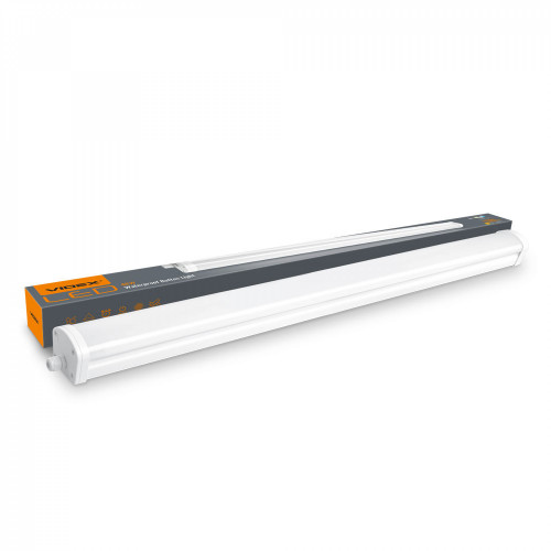 Tehniskais lineārais gaismeklis LED 48W 1200mm, 6000Lm 4000K, IP65 VIDEX VLE-BNW-48124 HERMES (neitrāli balta gaisma) ārtelpu, balts