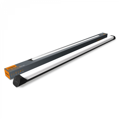 Tehniskais lineārais gaismeklis LED 72W 1200mm, 8000Lm 5000K, IP20 VIDEX VLE-BN-72125B (neitrāli balta gaisma) iekštelpu, melns