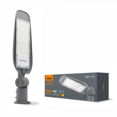 Ielu apgaismojums LED 50W 5000Lm 5000K VIDEX VLE-SLe14-505 STREET-LED-LEYA (neitrāli balta gaisma)