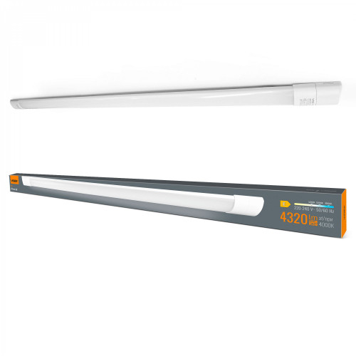 Linijinis LED šviestuvas 28-32-36W 1180mm 4320Lm 4000/5000/6500K IP20 VIDEX VL-BN02-3612CW | baltas – keičiama galia ir reguliuojamas CCT atspalvis