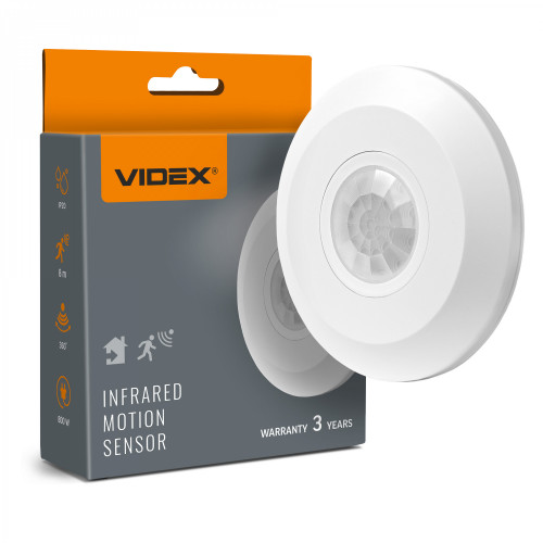 PIR motion and light sensor VIDEX VL-SPC05W 800W White 